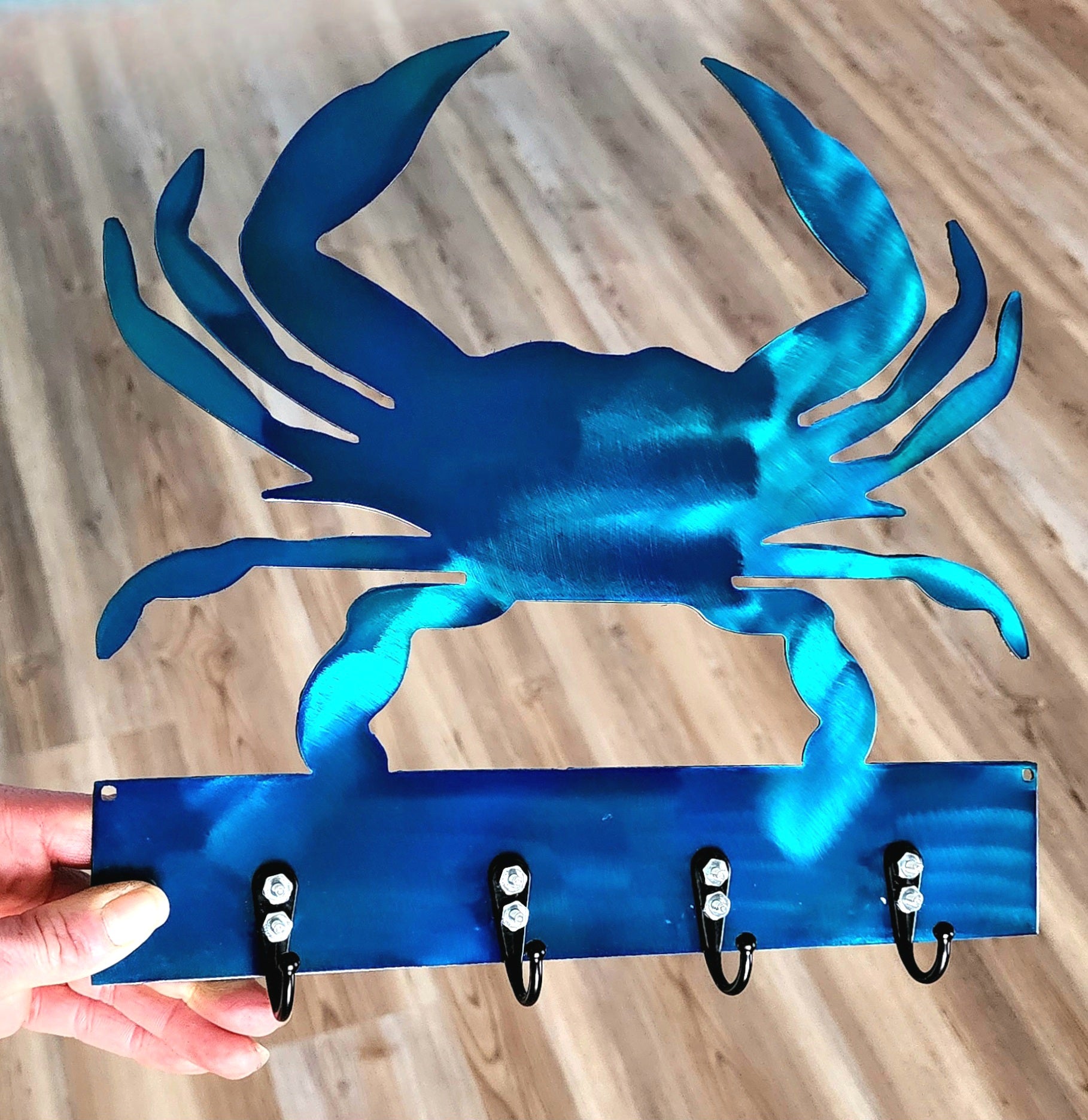 Blue Crab #2 Key & Leash Hanger