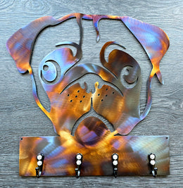 Pug Key & Leash Hanger