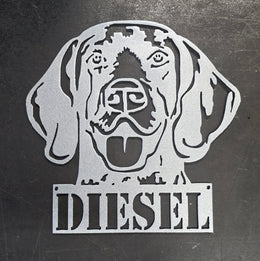 German Shorthaired Pointer Metal Wall Art