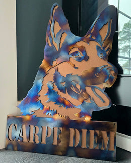 German Shepherd Metal Wall Art