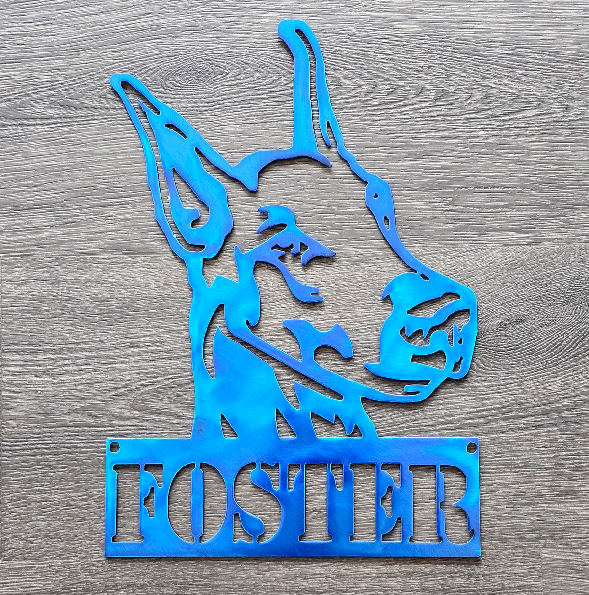 Doberman Pinscher Metal Wall Art