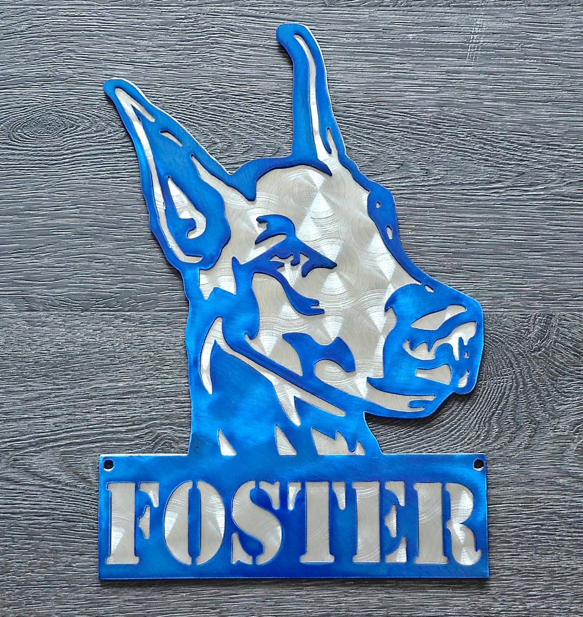 Doberman Pinscher Metal Wall Art
