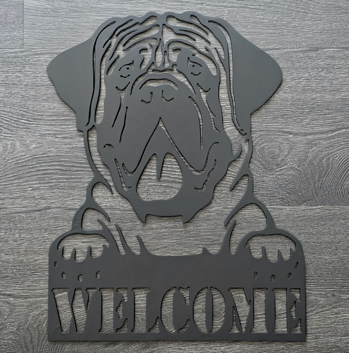 Mastiff Metal Wall Art