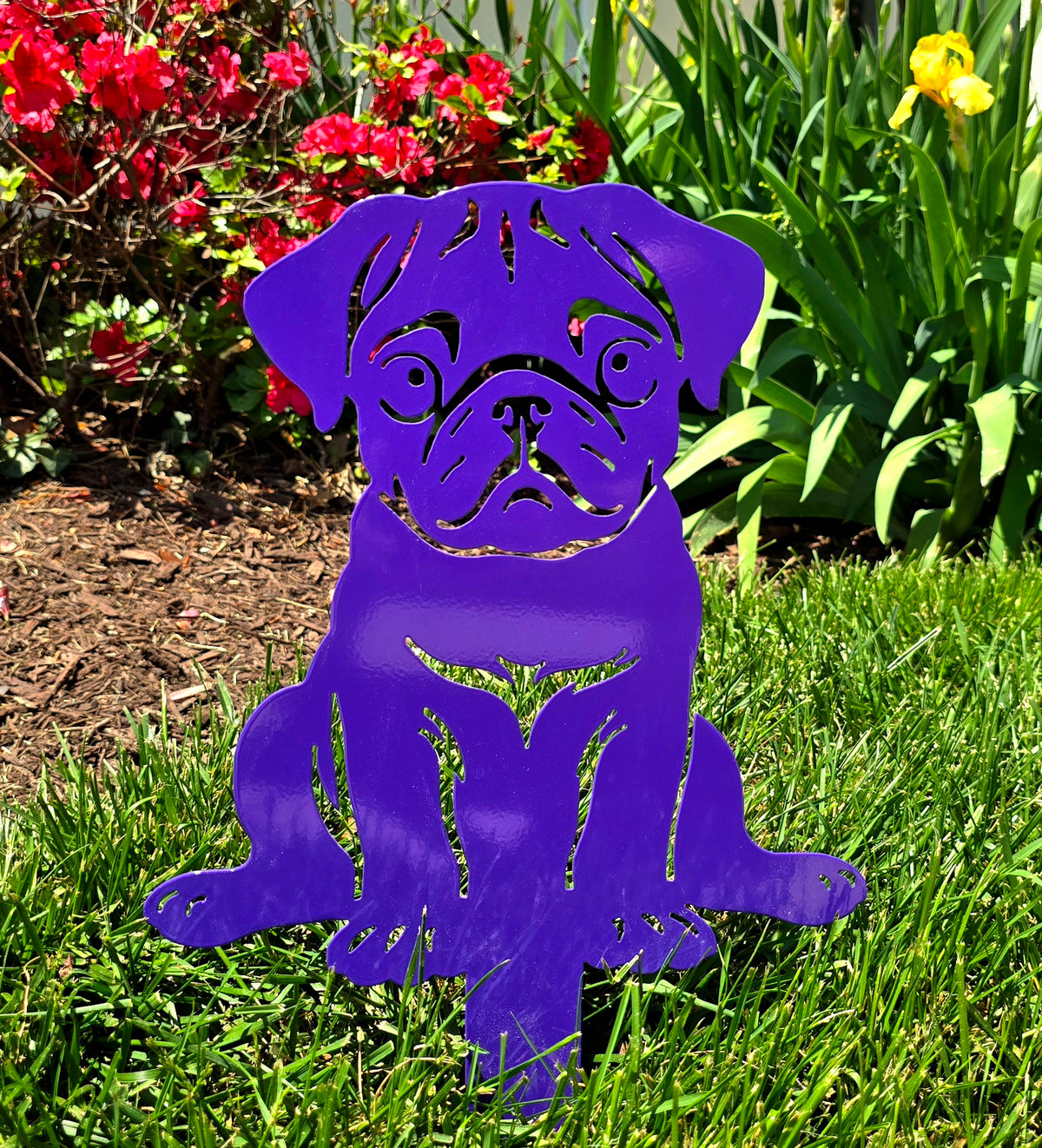 Pug Garden Stake #5