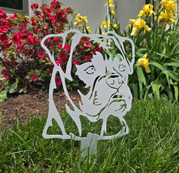 Boxer Garden Stake