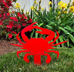 Blue Crab Garden Stake