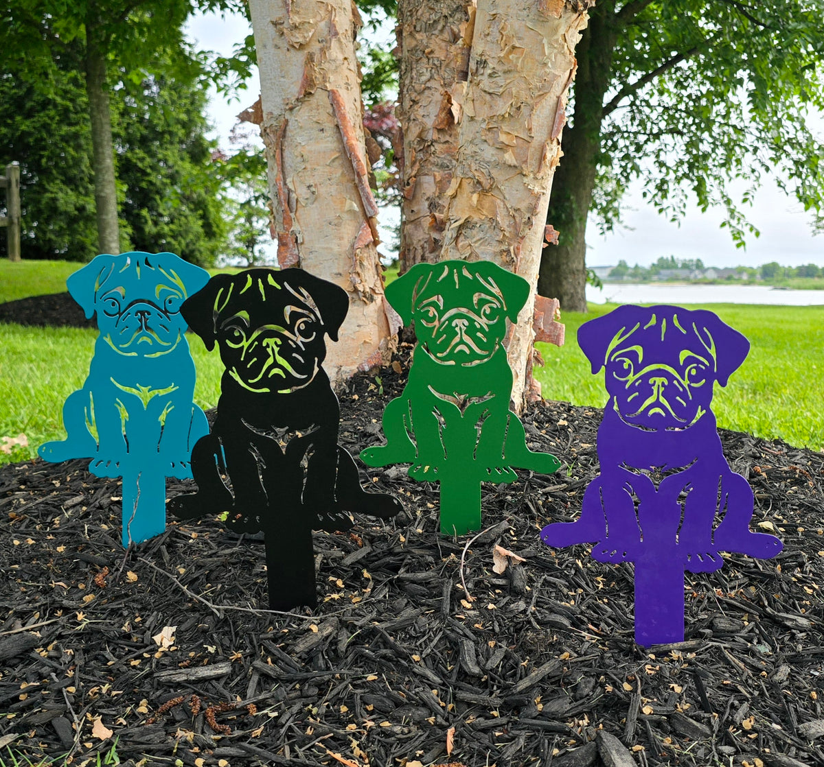 Pug Garden Stake #5
