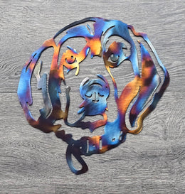 Beagle Metal Wall Art