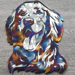 Golden Retriever Metal Wall Art