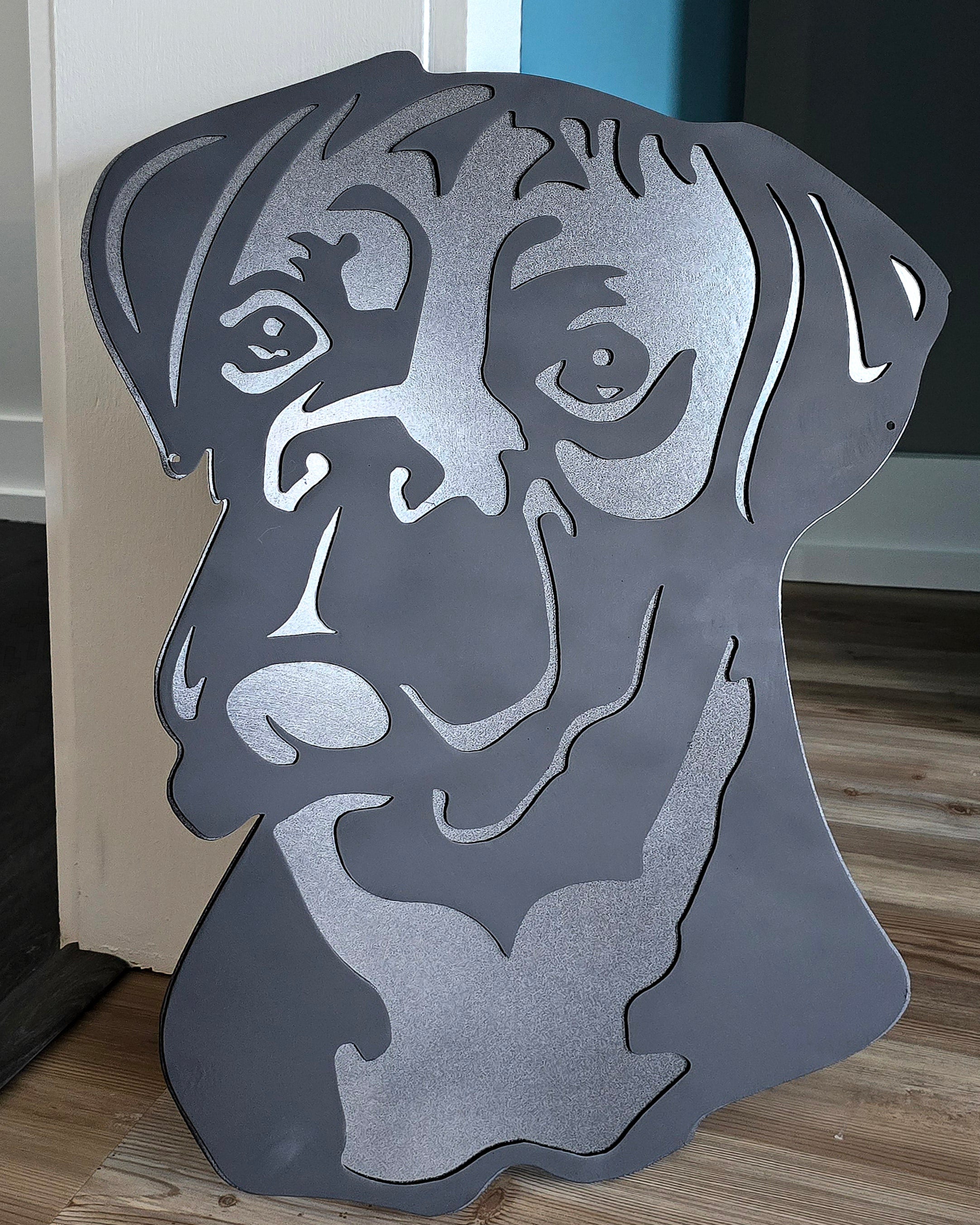Boxer Metal Wall Art #1