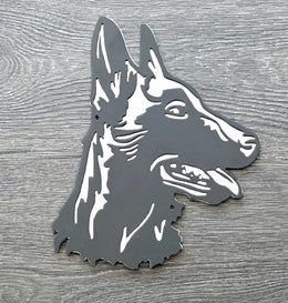 Belgian Malinois Metal Wall Art