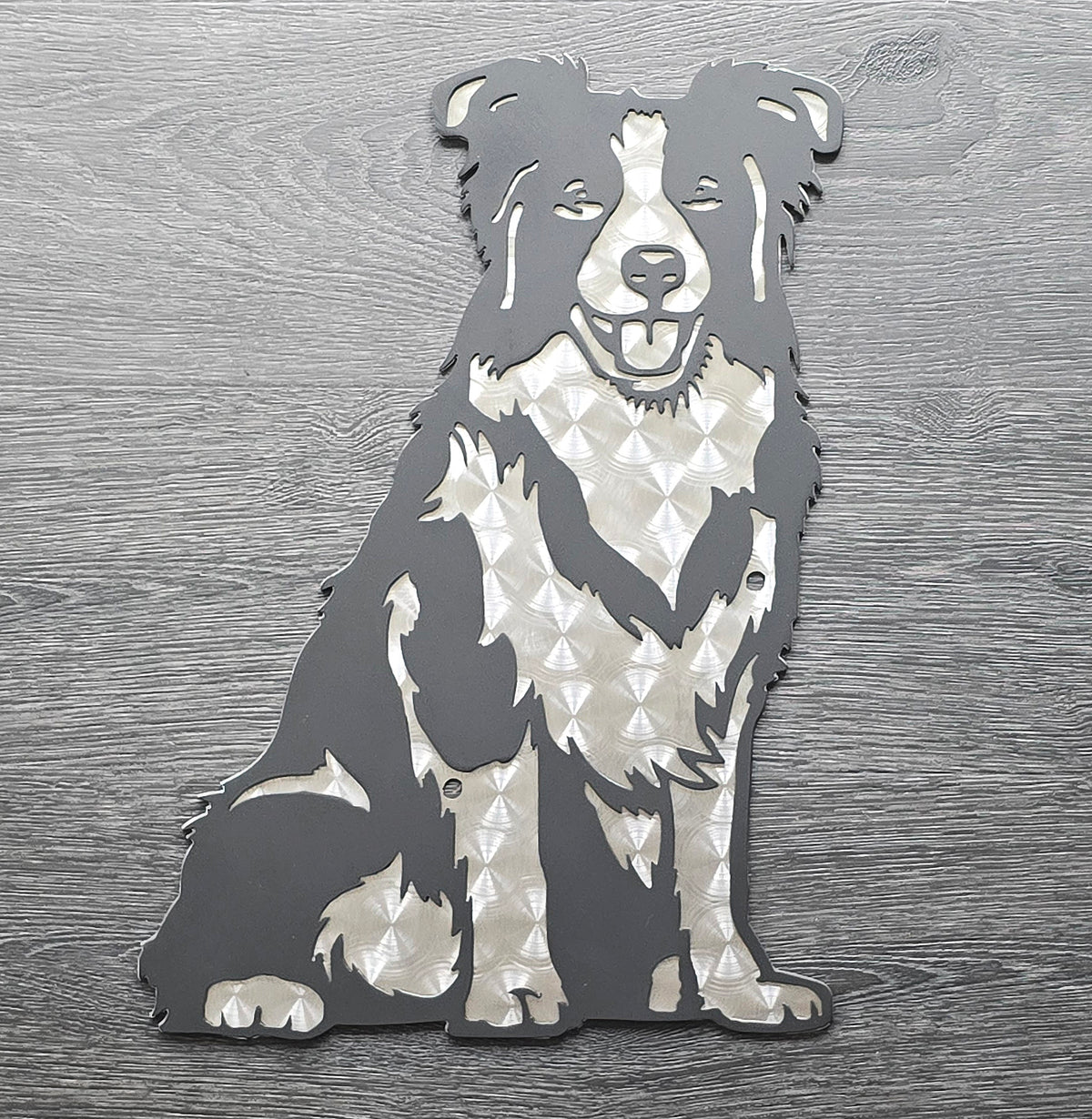 Border Collie Metal Wall Art
