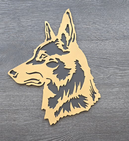 Belgian Malinois Metal Wall Art