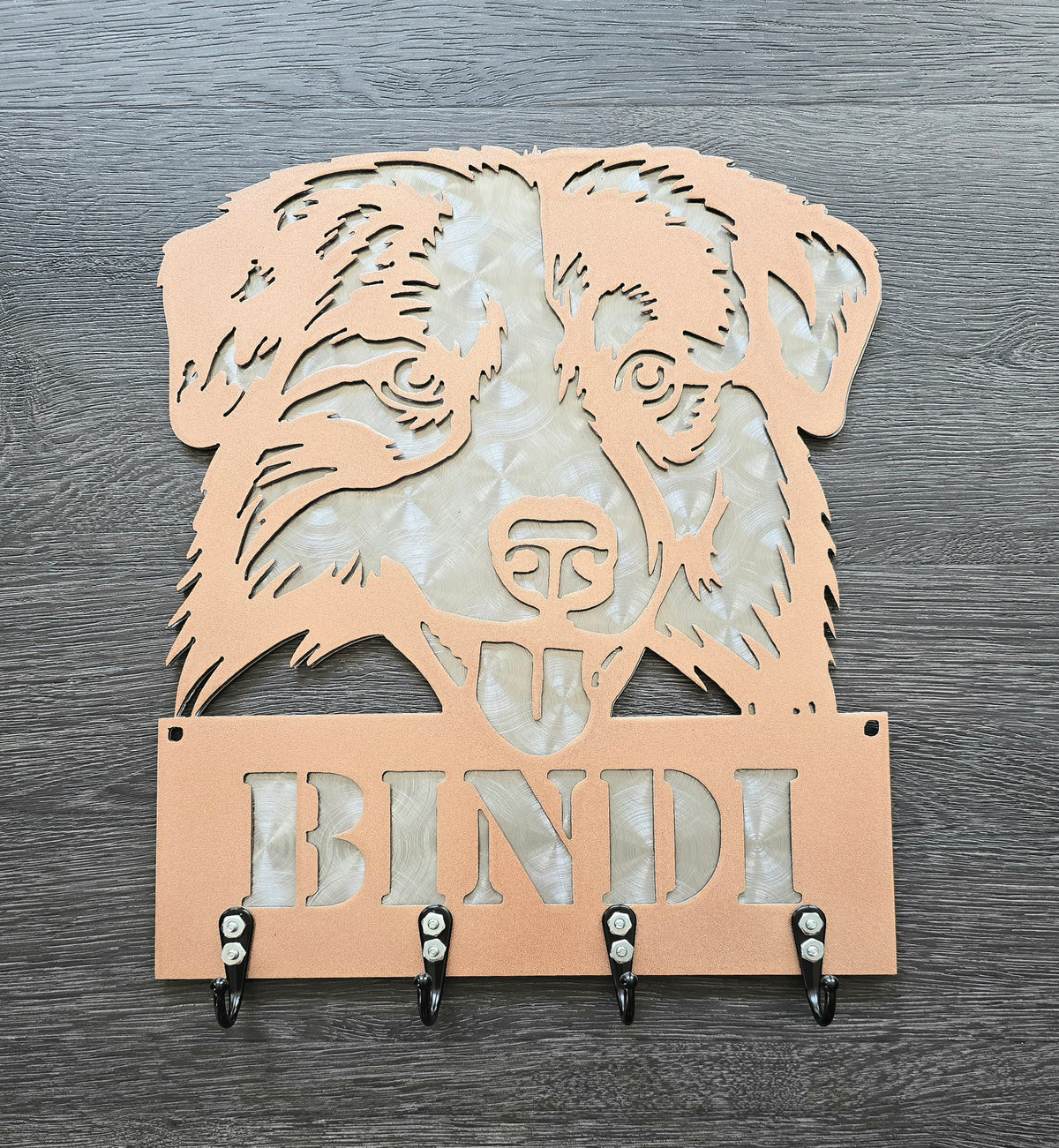 Australian Shepherd Key & Leash Hanger