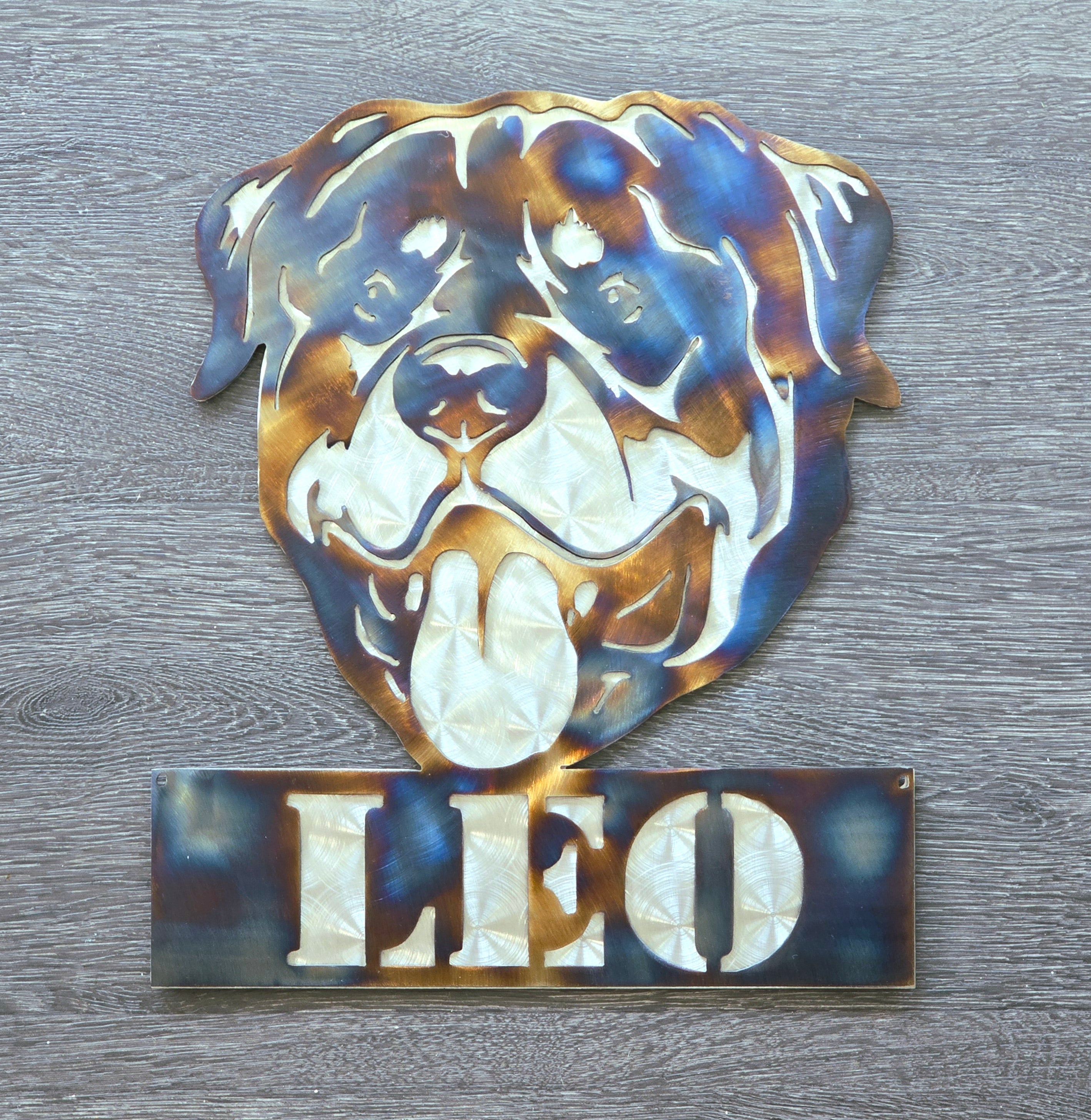 Rottweiler Metal Wall Art #3