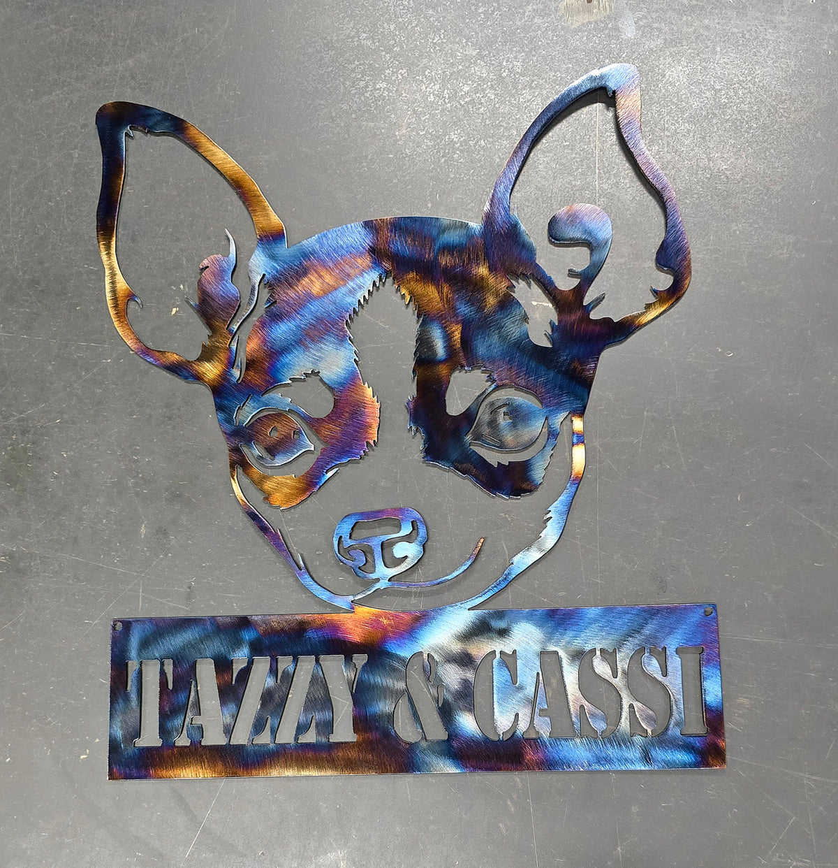 Chihuahua Metal Wall Art