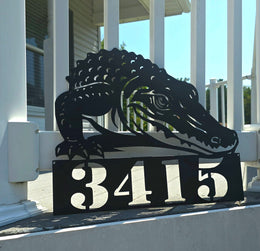 Alligator Personalized Metal Sign