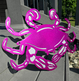 Blue Crab Metal Wall Art