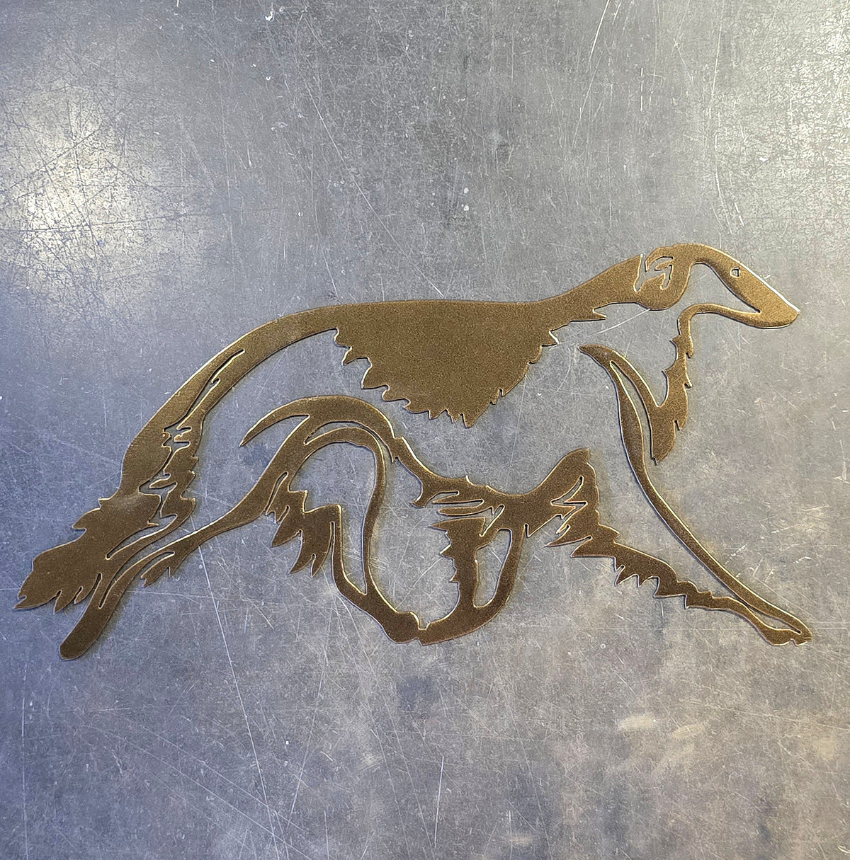 Borzoi Metal Wall Art #2