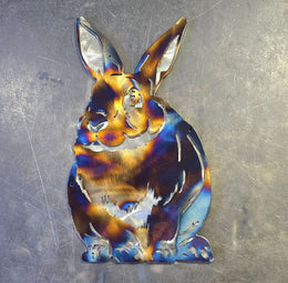 Rabbit Metal Wall Art
