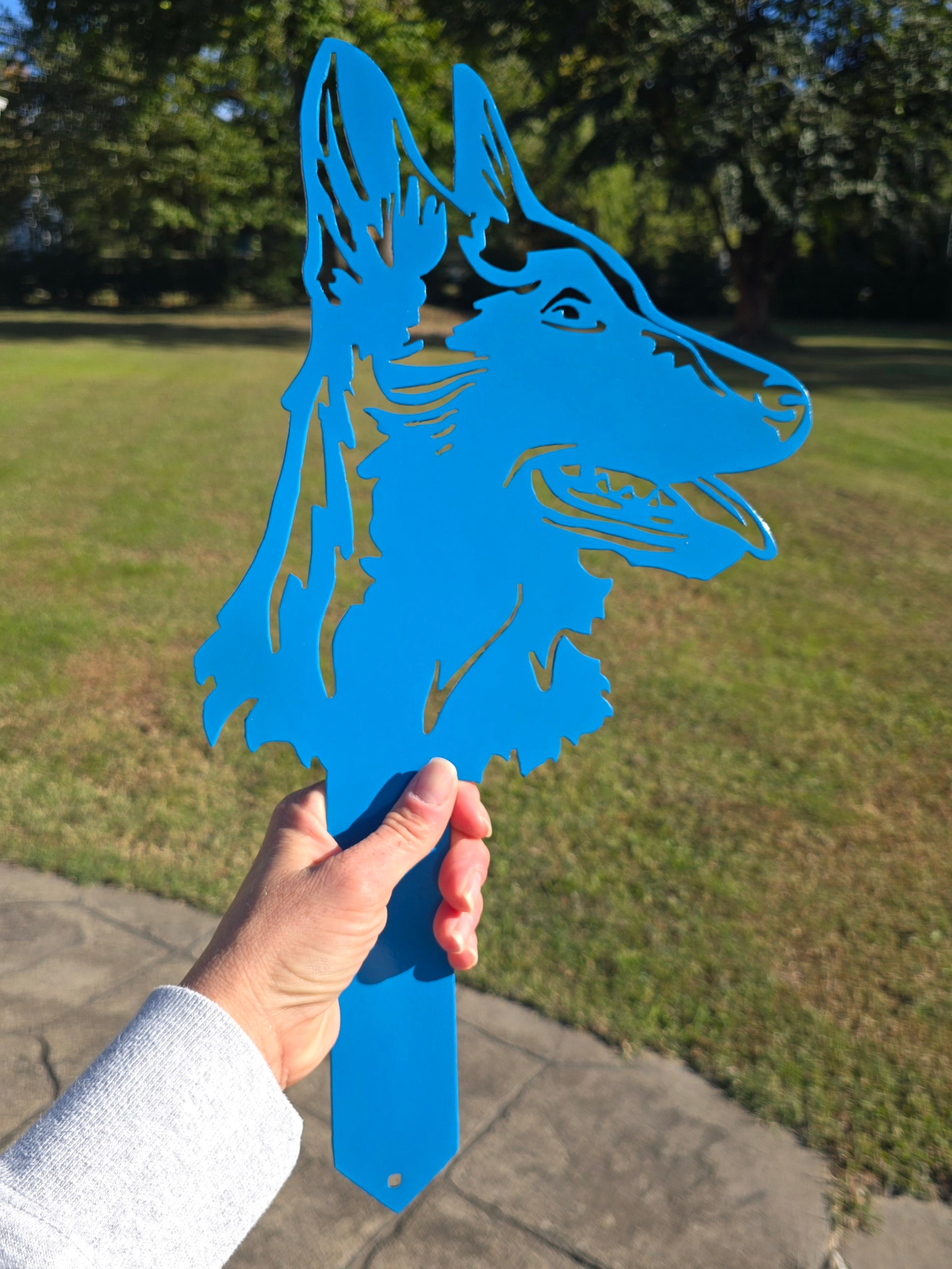 Belgian Malinois Garden Stake #2