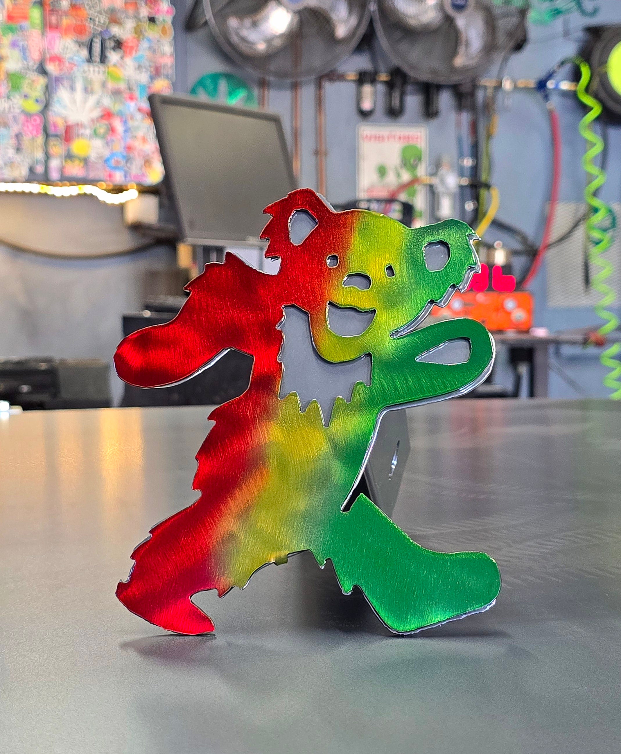 Dancing Bear Metal Hitch Cover