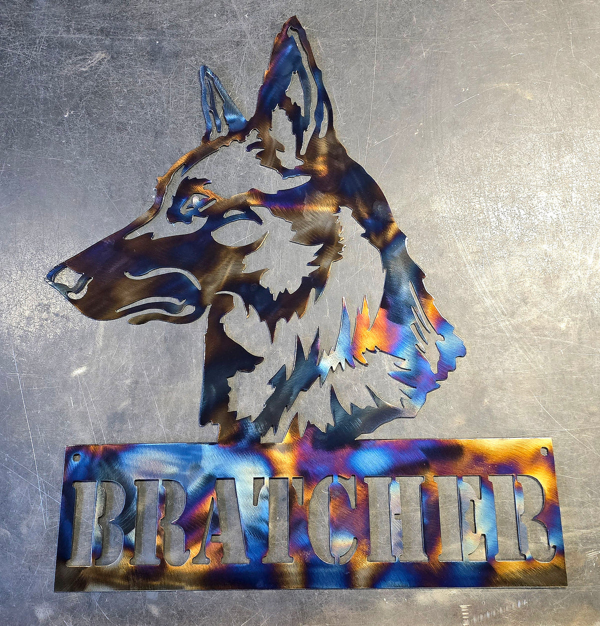 Belgian Malinois Metal Wall Art #1
