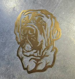 Mastiff Metal Wall Art