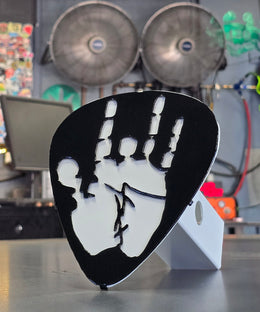 Jerry's Hand Metal Hitch Cover made from powder coated steel