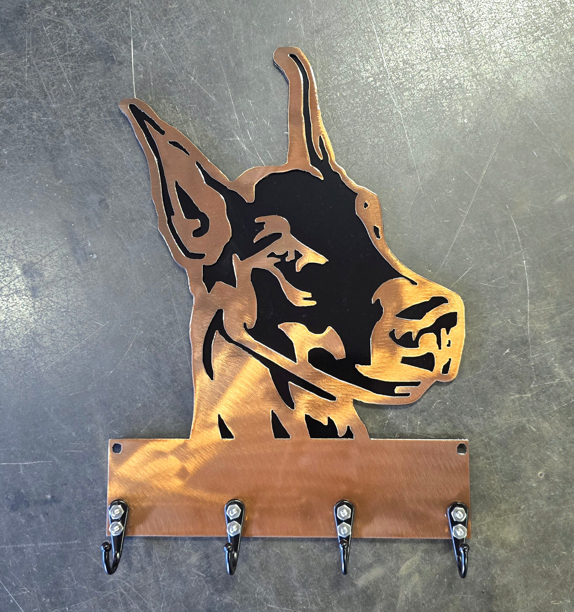 Doberman Pinscher Key & Leash Hanger #1