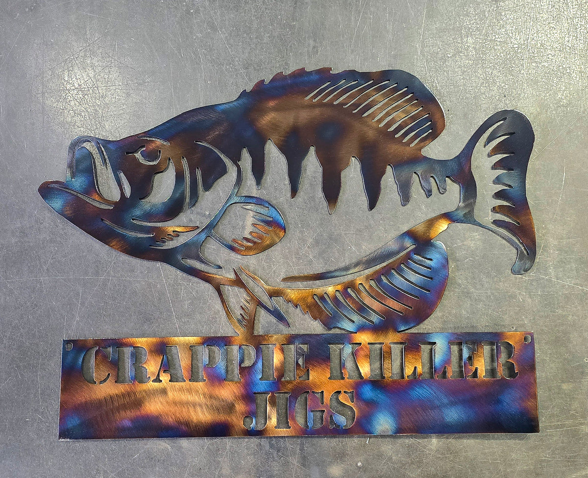 Crappie Metal Wall Art