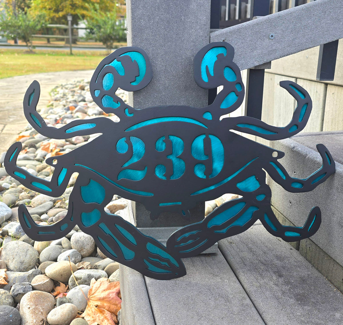 Blue Crab Personalized Metal Sign #1
