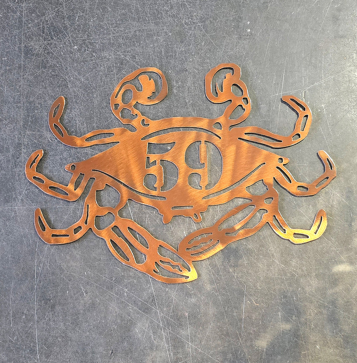 Blue Crab Personalized Metal Sign #1