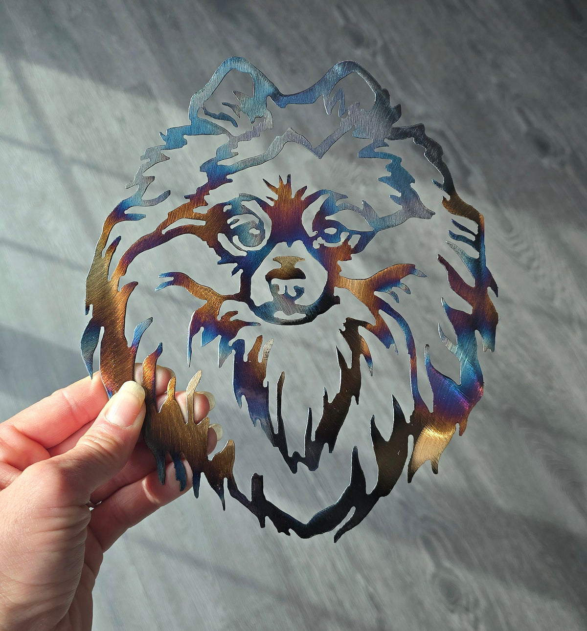 Pomeranian Metal Wall Art