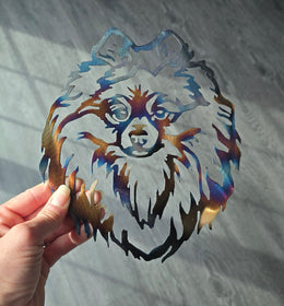 Pomeranian Metal Wall Art