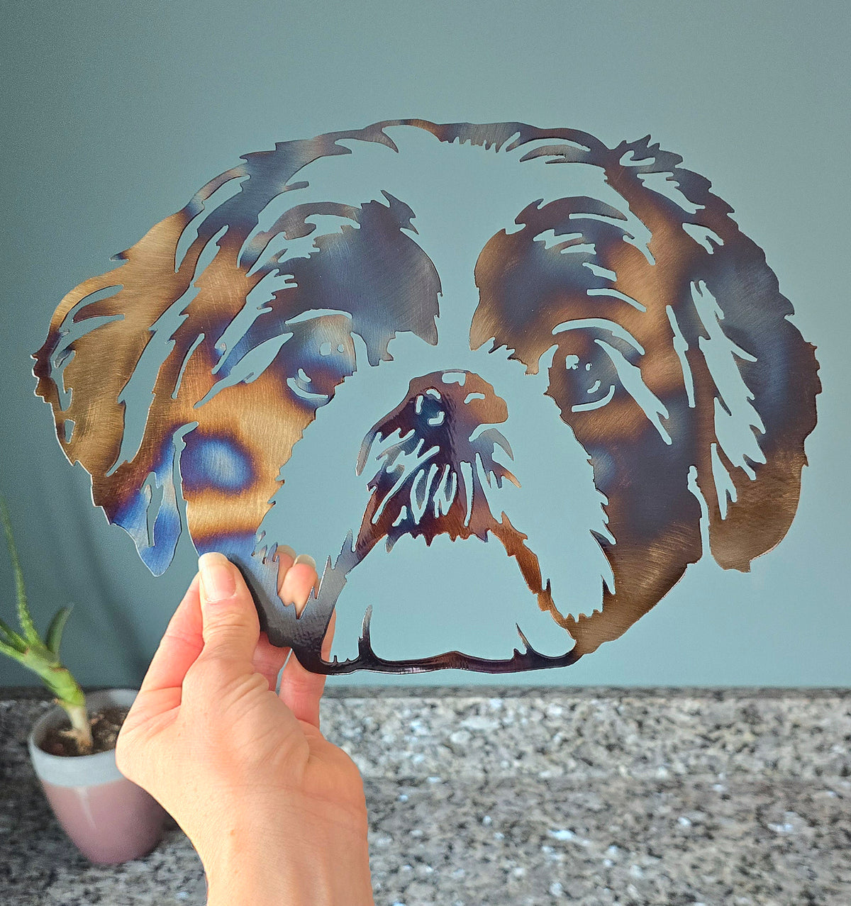Shih Tzu Metal Wall Art