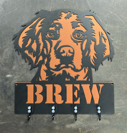 Brittany Spaniel Key & Leash Hanger