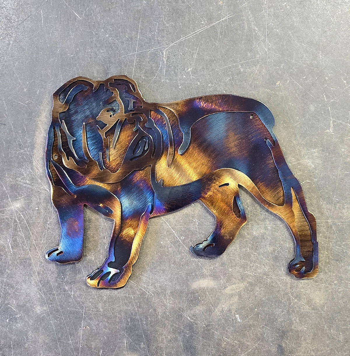 Bulldog Metal Wall Art