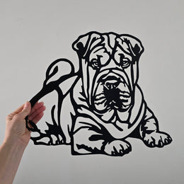 Shar Pei Metal Wall Art