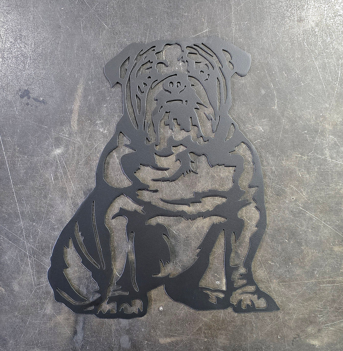 Bulldog Metal Wall Art