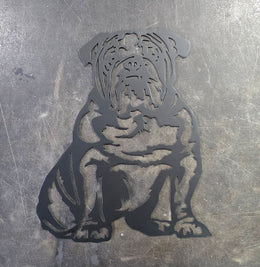 Bulldog Metal Wall Art