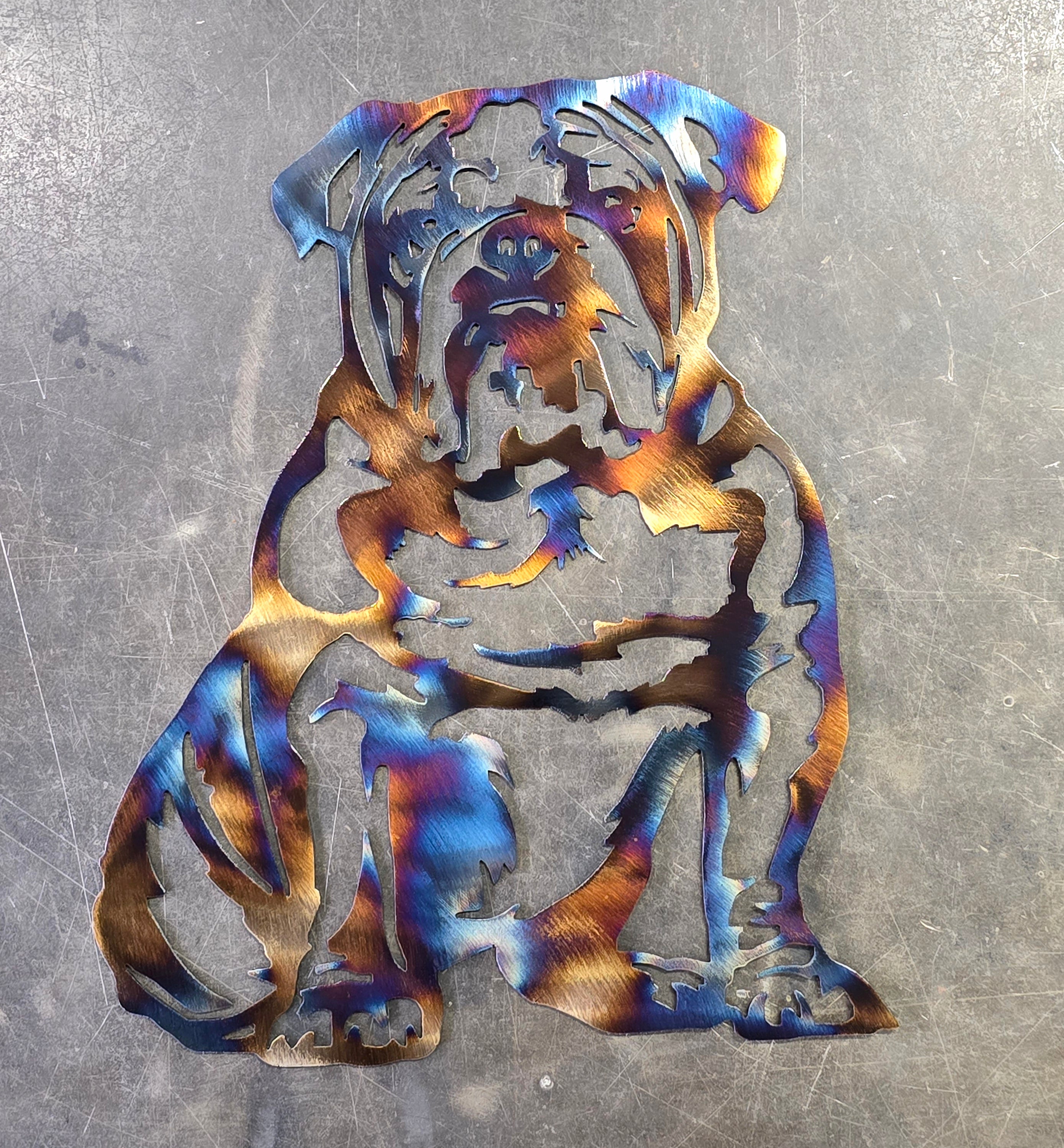 Bulldog #5 Metal Art