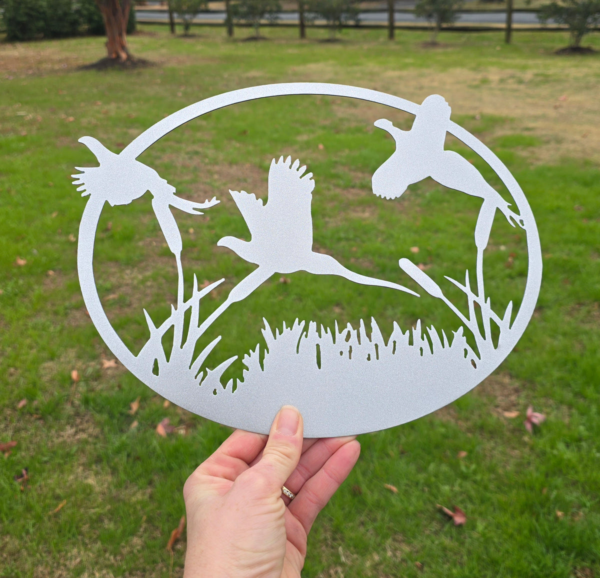 Pheasants Metal Wall Art