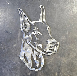 Doberman Pinscher Metal Wall Art