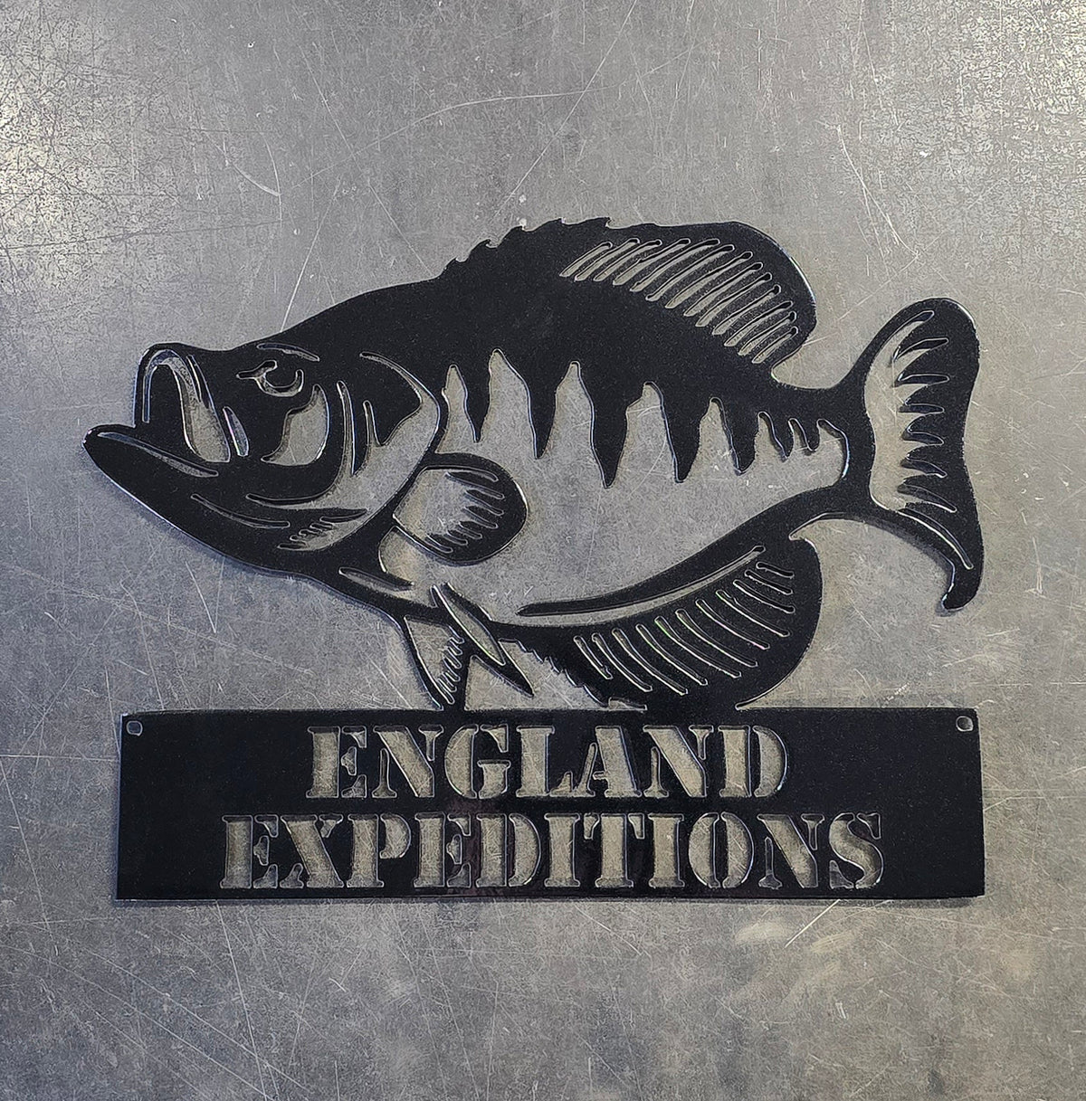 Crappie Metal Wall Art