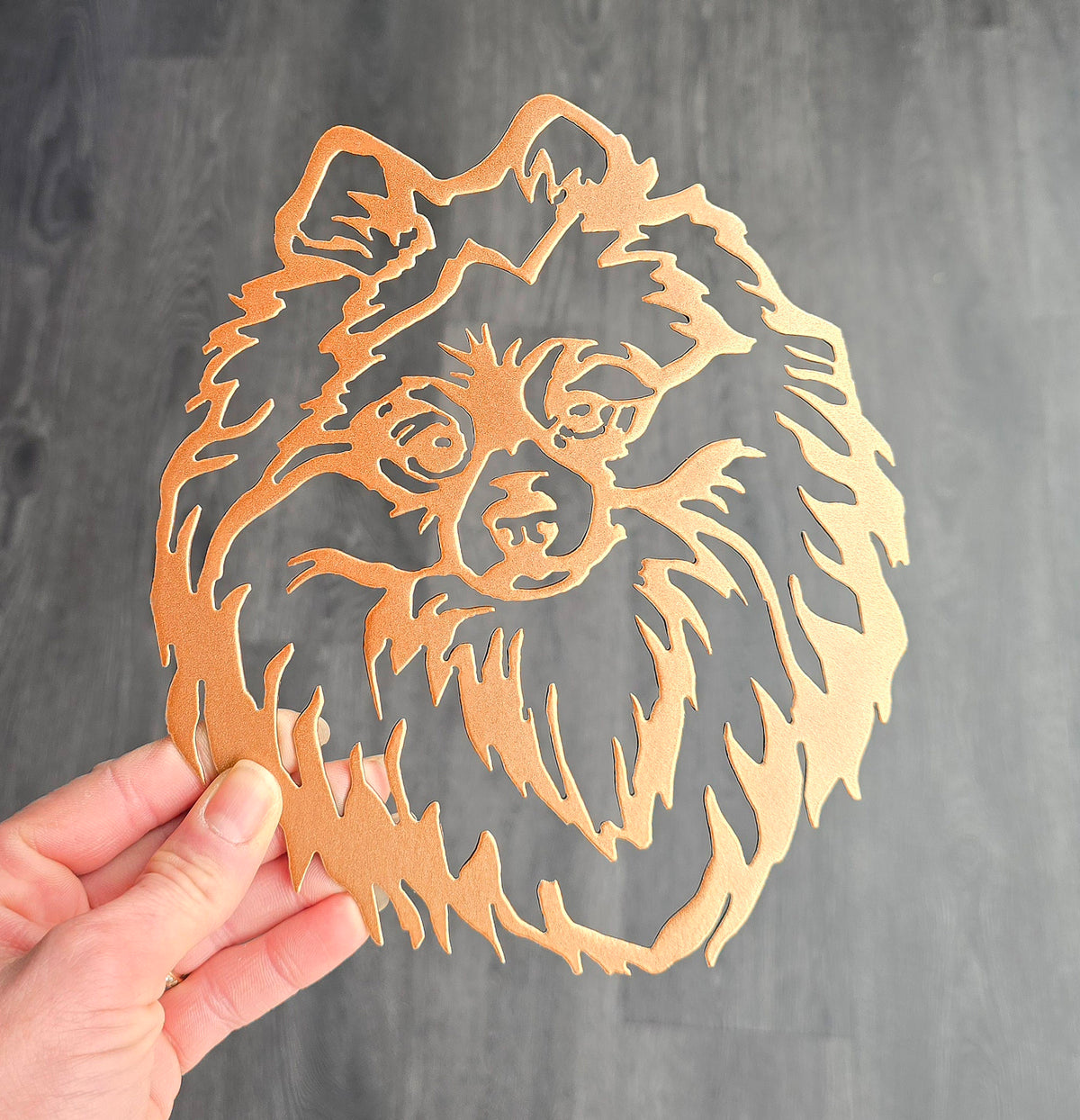 Pomeranian Metal Wall Art