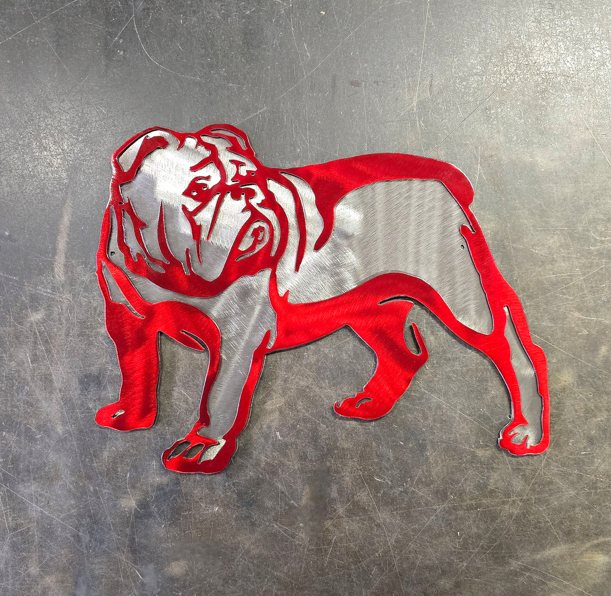 Bulldog Metal Wall Art
