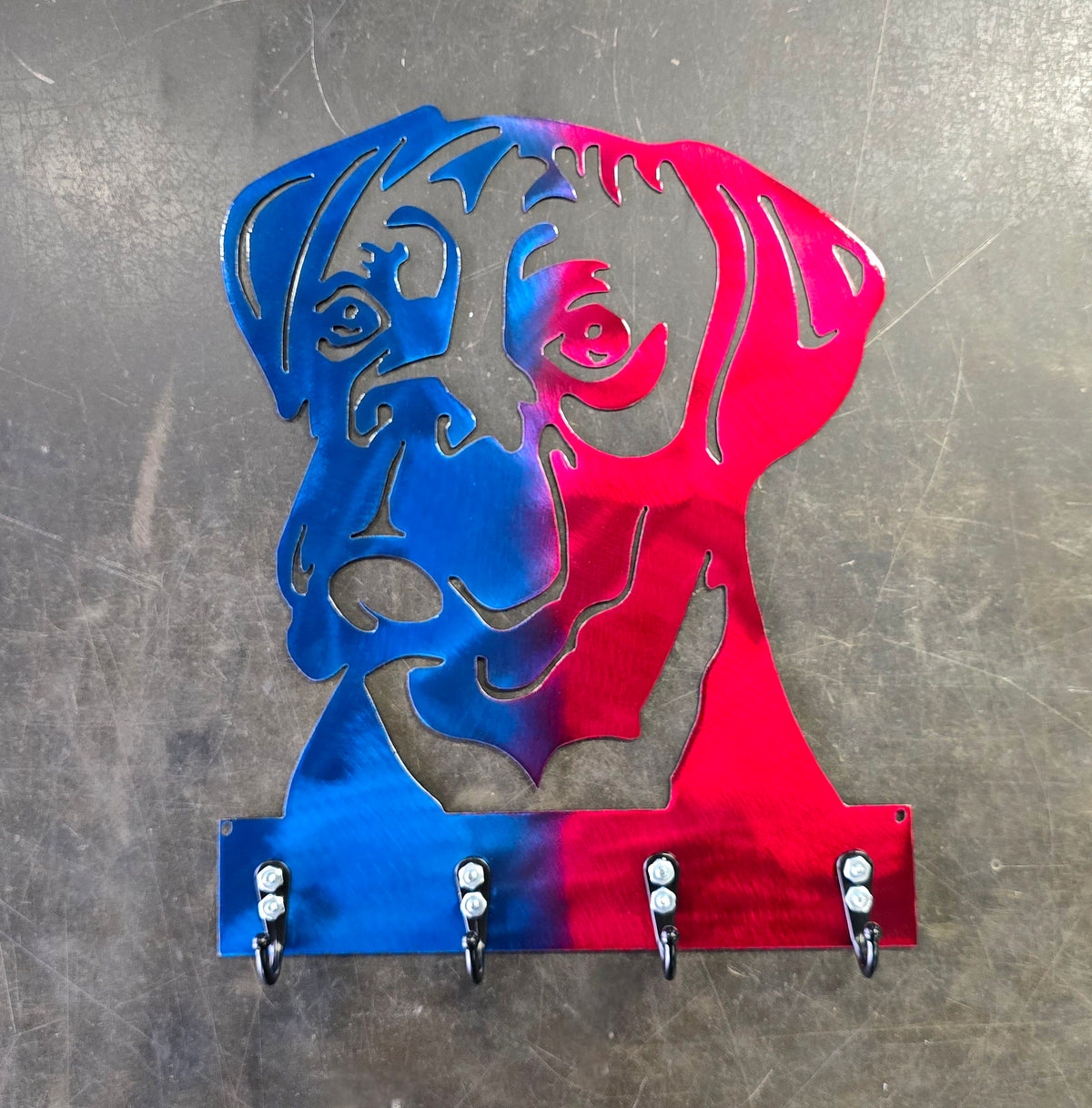 Boxer Key & Leash Hanger #1