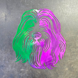 Bearded Collie Metal Wall Art