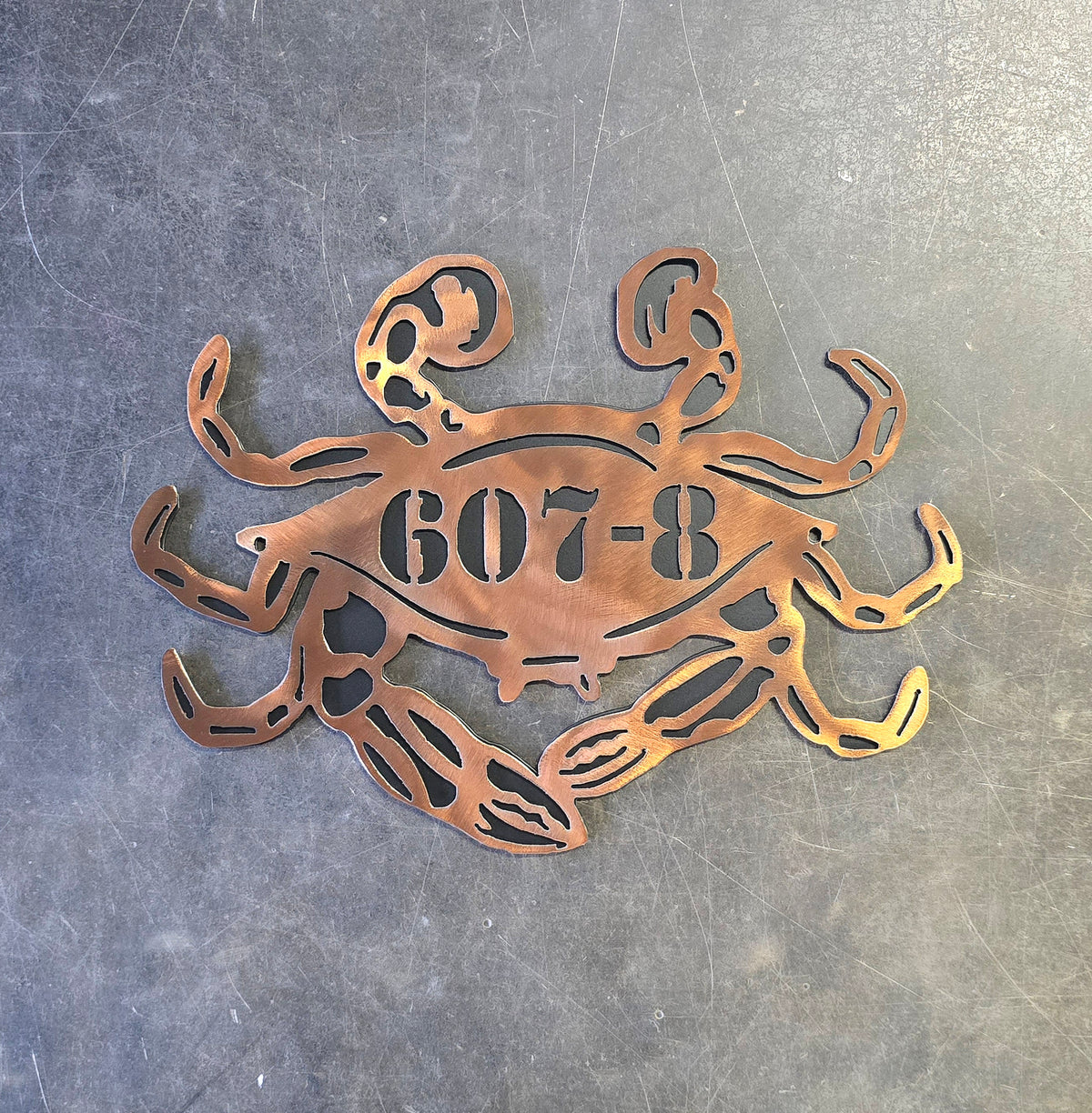 Blue Crab Personalized Metal Sign #1